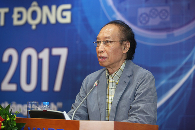 Nhà báo Phạm Huy Hoàn - Tổng biên tập Báo Điện tử Dân trí, Trưởng ban tổ chức Giải thưởng Nhân tài Việt Nam 2017.